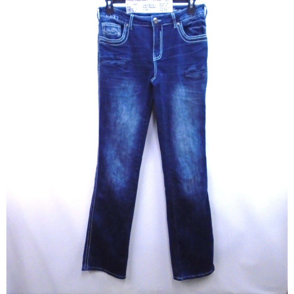 Cowgirl Tuff Hurricane Tuff Flex Bootcut jeans Womens Size 30 (32x37) Blue Denim